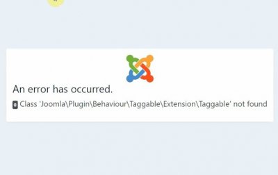 مشکل "Class 'Joomla\Plugin\Behaviour\ Taggable\Extension\Taggable' not found"